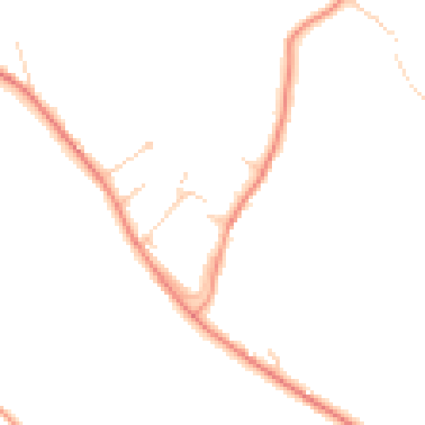 Daytime road noise heatmap for HP14 4JL