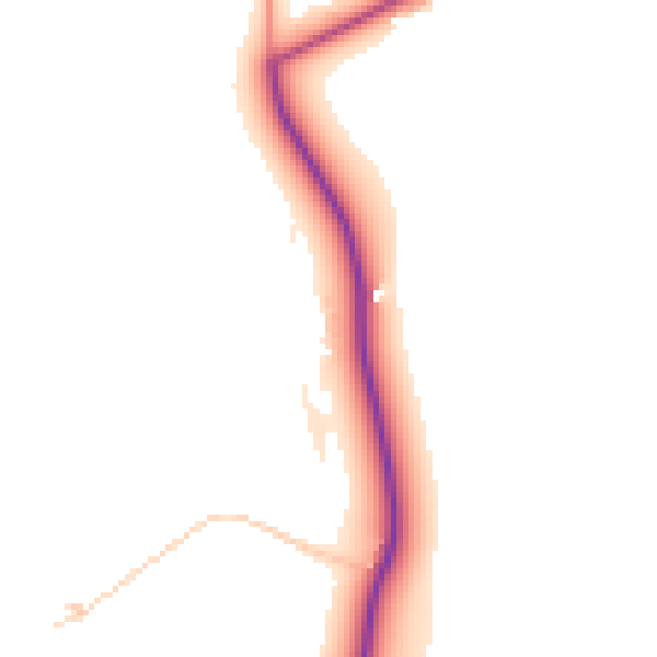 Daytime road noise heatmap for HP14 4LB