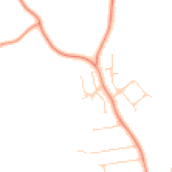 Daytime road noise heatmap for HP14 4LL