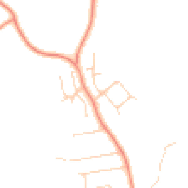 Daytime road noise heatmap for HP14 4LW