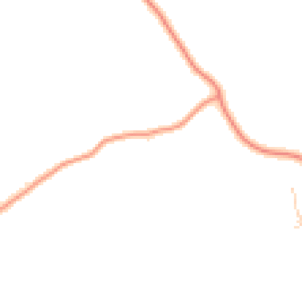 Daytime road noise heatmap for HP14 4NB