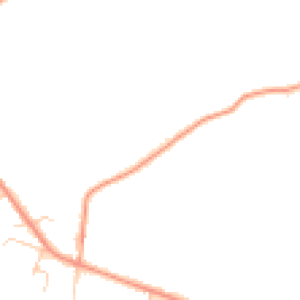 Daytime road noise heatmap for HP14 4NE