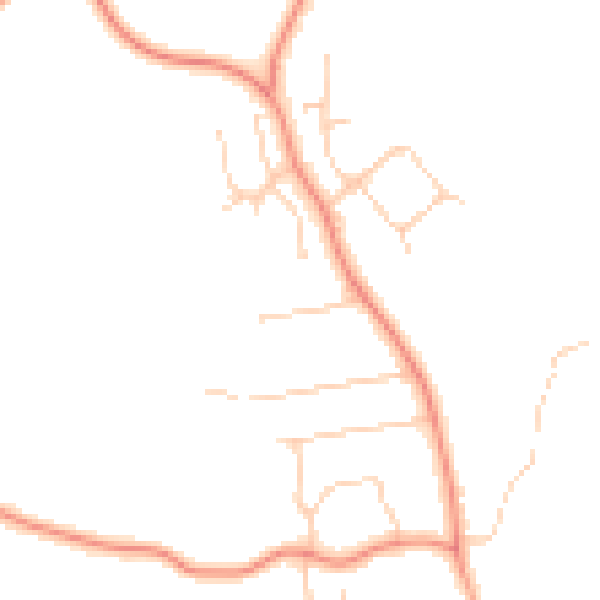 Daytime road noise heatmap for HP14 4PR