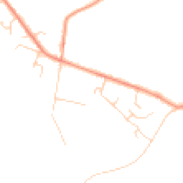Daytime road noise heatmap for HP14 4QG