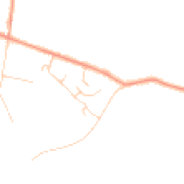 Daytime road noise heatmap for HP14 4QW