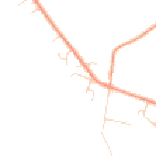 Daytime road noise heatmap for HP14 4RB