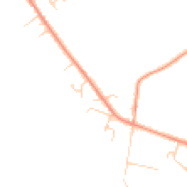 Daytime road noise heatmap for HP14 4SA