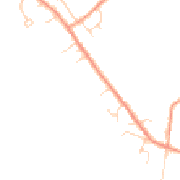 Daytime road noise heatmap for HP14 4TA