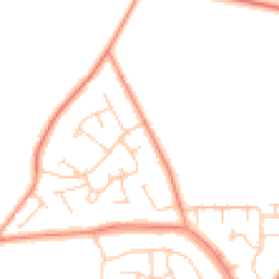 Daytime road noise heatmap for HP15 6BT
