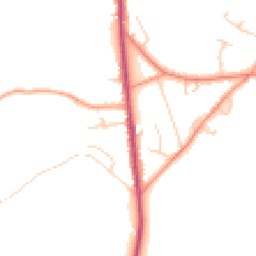 Daytime road noise heatmap for HP15 6DW