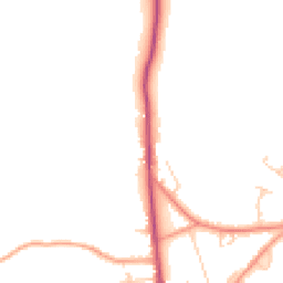 Daytime road noise heatmap for HP15 6ED