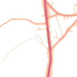 Daytime road noise heatmap for HP15 6LT