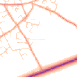 Daytime road noise heatmap for HP15 6PZ