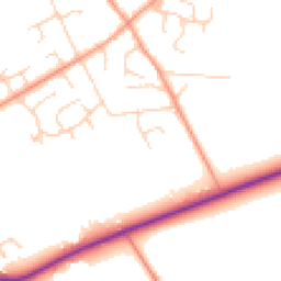Daytime road noise heatmap for HP15 6QY