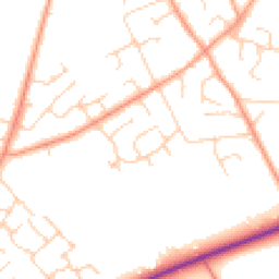 Daytime road noise heatmap for HP15 6RA