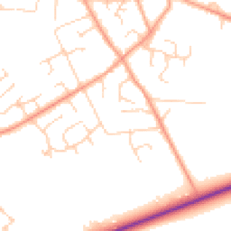 Daytime road noise heatmap for HP15 6RG