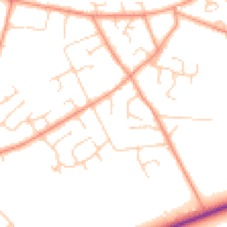 Daytime road noise heatmap for HP15 6RL