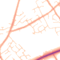 Daytime road noise heatmap for HP15 6SQ