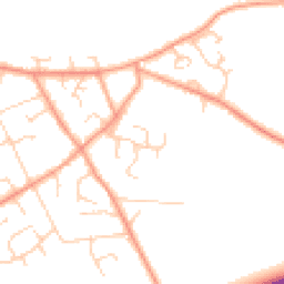 Daytime road noise heatmap for HP15 6TN