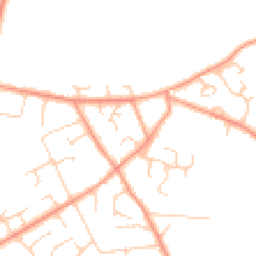 Daytime road noise heatmap for HP15 6TS