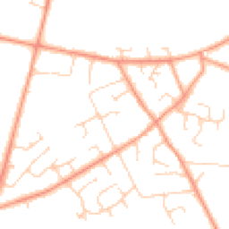 Daytime road noise heatmap for HP15 6TT