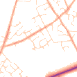 Daytime road noise heatmap for HP15 6TX