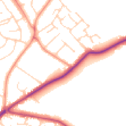 Daytime road noise heatmap for HP15 7BT