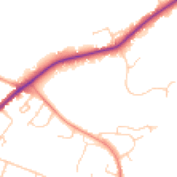Daytime road noise heatmap for HP15 7FP