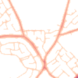 Daytime road noise heatmap for HP15 7HE
