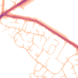 Daytime road noise heatmap for HP15 7RP