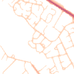 Daytime road noise heatmap for HP15 7TD