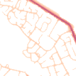 Daytime road noise heatmap for HP15 7TF