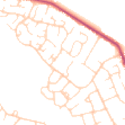 Daytime road noise heatmap for HP15 7TG