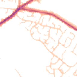 Daytime road noise heatmap for HP15 7TU