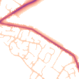 Daytime road noise heatmap for HP15 7XQ