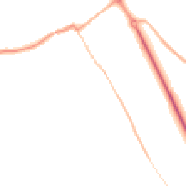 Night-time road noise heatmap for HP16 0BZ