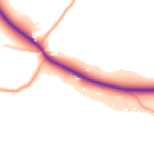 Daytime road noise heatmap for HP16 0DH