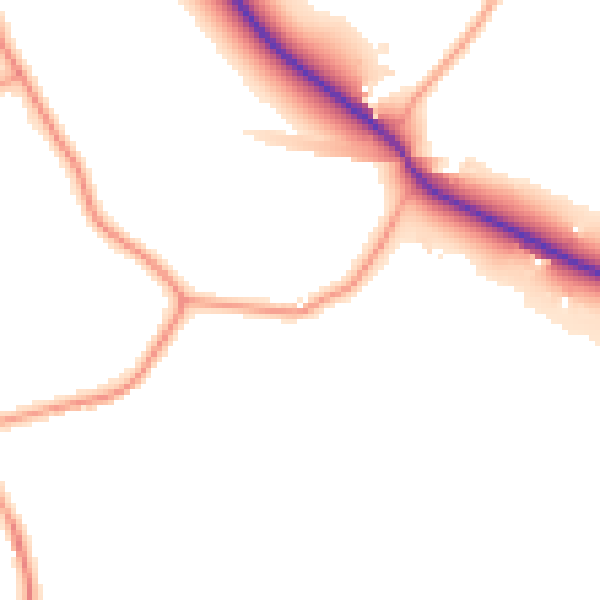Daytime road noise heatmap for HP16 0DJ