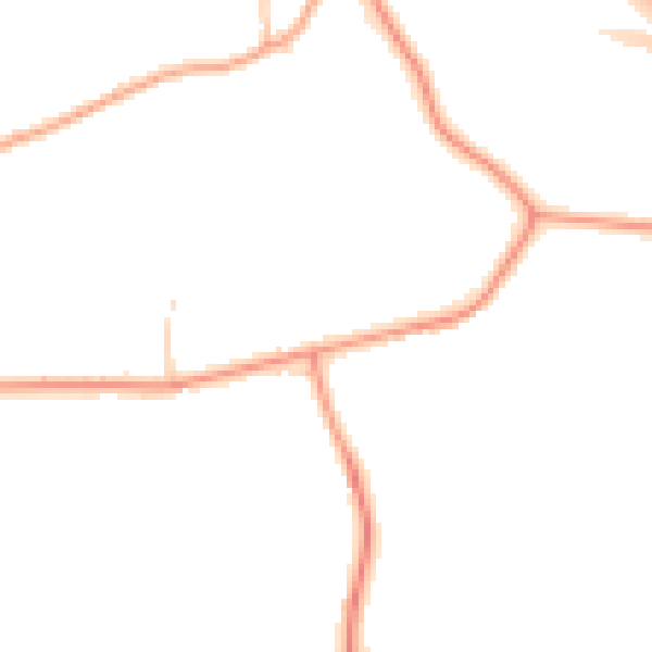 Daytime road noise heatmap for HP16 0DP