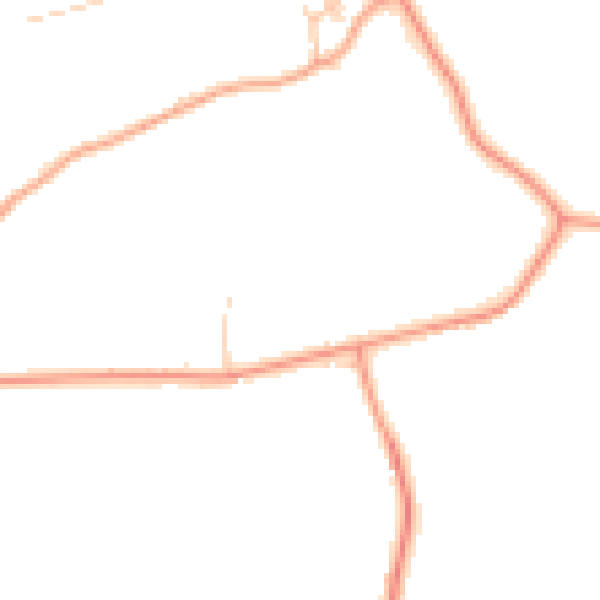 Daytime road noise heatmap for HP16 0DU