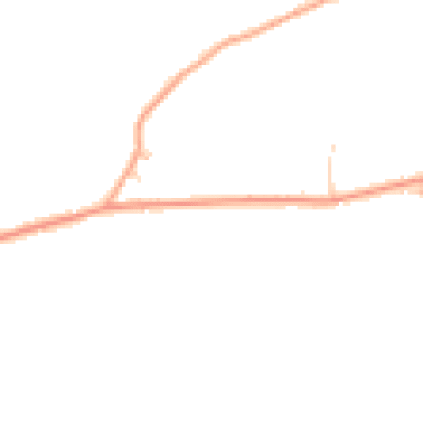 Daytime road noise heatmap for HP16 0DZ