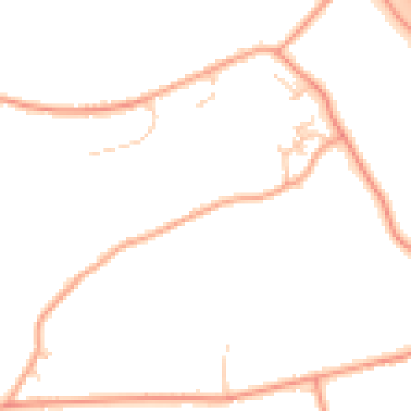 Daytime road noise heatmap for HP16 0EF