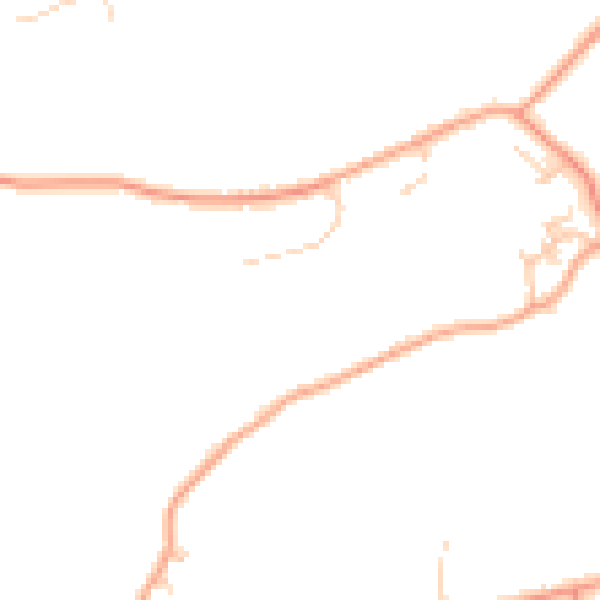 Daytime road noise heatmap for HP16 0EJ