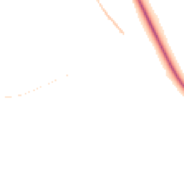 Night-time road noise heatmap for HP16 0EQ