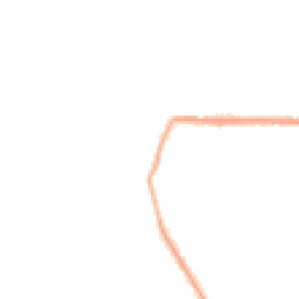 Night-time road noise heatmap for HP16 0PH
