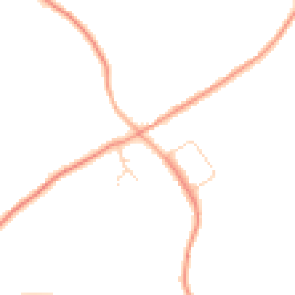 Daytime road noise heatmap for HP16 0QZ