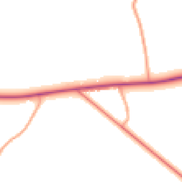 Daytime road noise heatmap for HP16 0RG