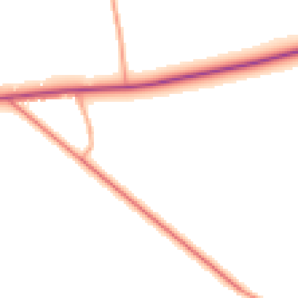 Daytime road noise heatmap for HP16 0RH