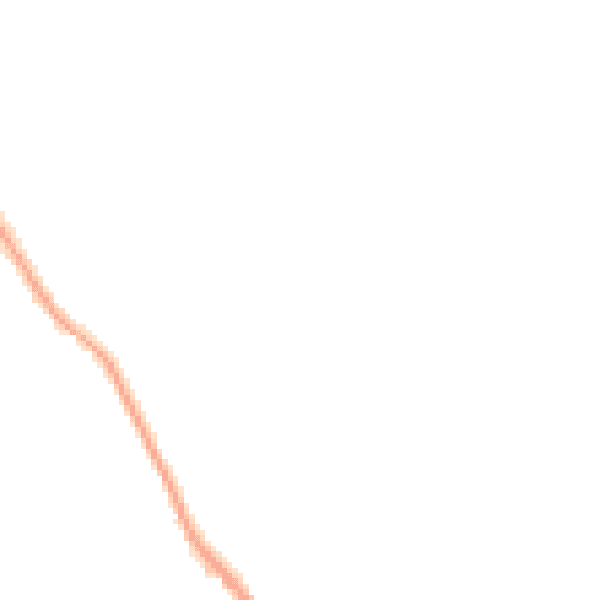 Night-time road noise heatmap for HP16 0SN