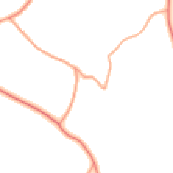 Daytime road noise heatmap for HP16 9EQ